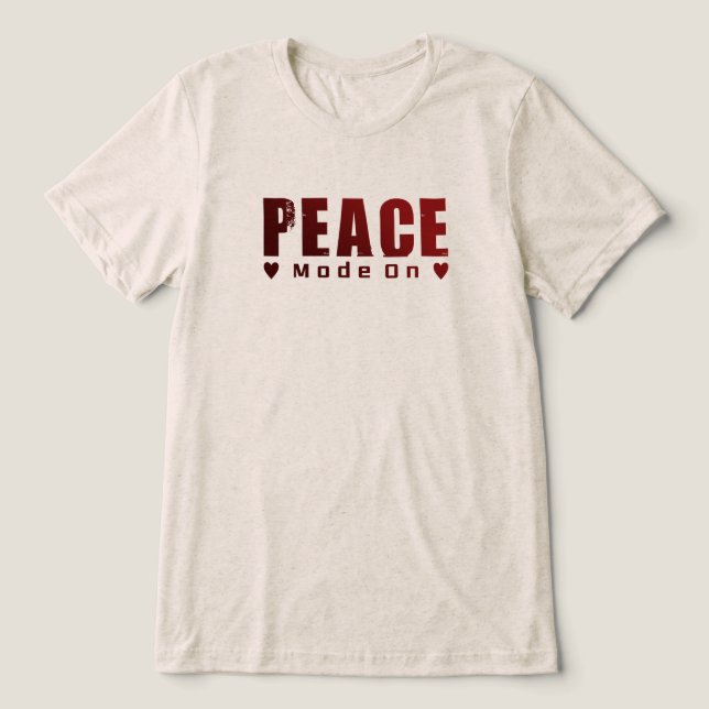 Camiseta Minimal Peace – Gráfico Peace & Love  (Design frontal)