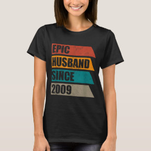 Camiseta Minimal Retro Desgastado Épico Marido Desde