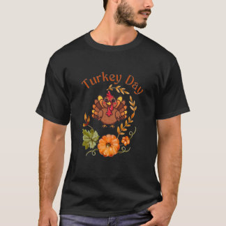 Camiseta Minimal Turkey Thanksgiving T-Shirt – Modern Fall 