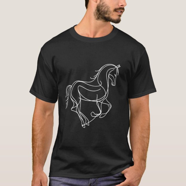 Camiseta Minimalismo de Cavalo 1 (Frente)