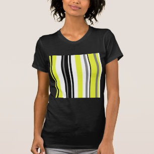 Camiseta Minimalismo - Listras Negras Amarelas