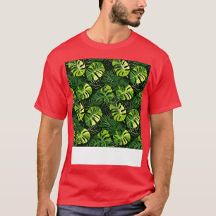 Camiseta Minimalismo tropical Monstera Leaf Elegance 3