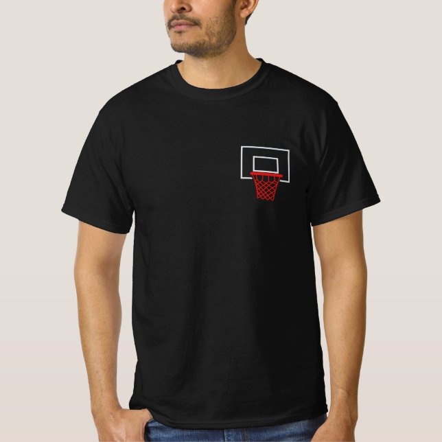 Camiseta Minimalist Basketball Hoop  (Frente)