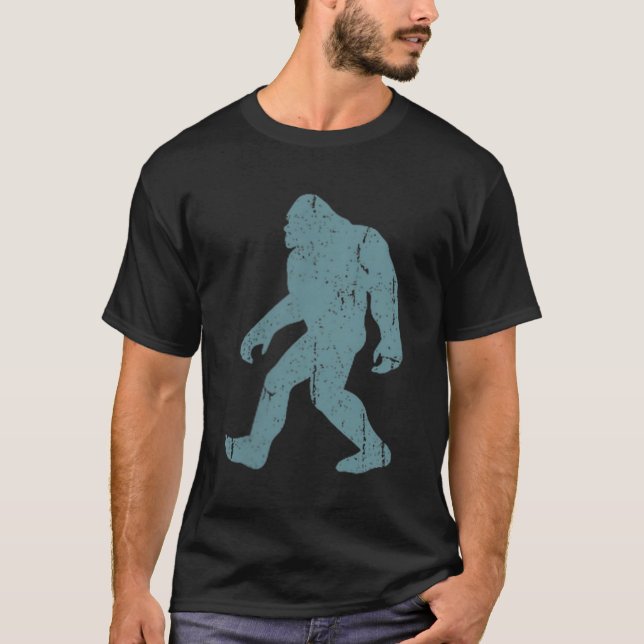 Camiseta Minimalist Bigfoot Cket Logo Sasquatch Cryptid Coo (Frente)