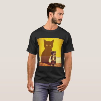 Camiseta Minimalist Cat Art T-Shirt