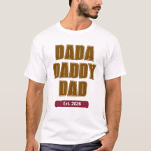Minimalist Dada Daddy Est 2026 First Fathers Day