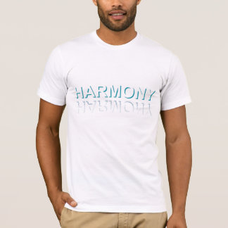 Camiseta Minimalist HARMONY Text Water Reflection & Shadow 