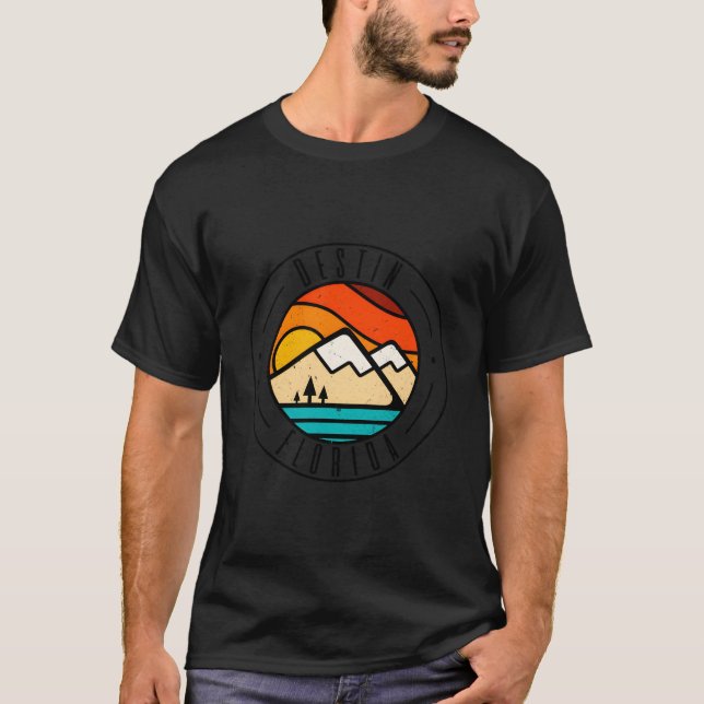 Camiseta Minimalist Outdoors Destin Florida Fl (Frente)