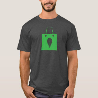 Camiseta Minimalist Shopping Eco Bag Icon with Lightbulb