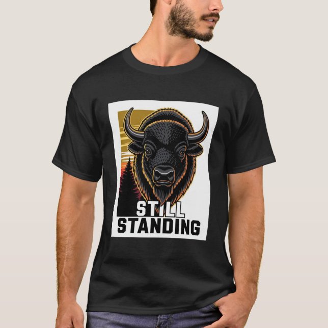 Camiseta Minimalista ADOM Premium "Ainda de Pé" (Frente)