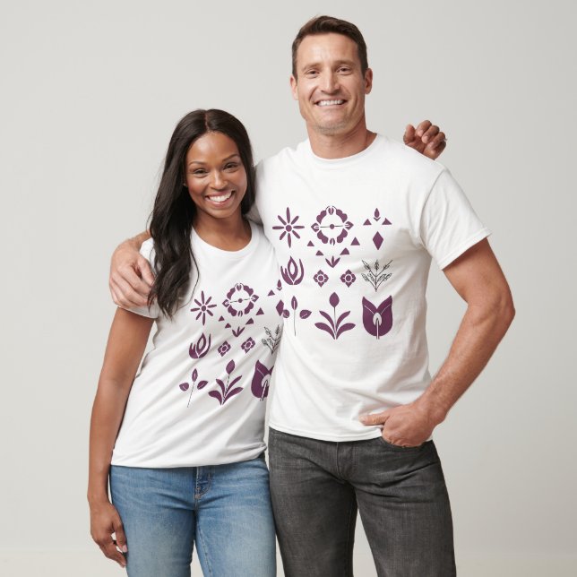 Camiseta Minimalista Boho - Arte Moderna Simples (Unissex)