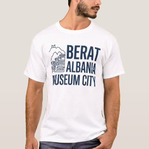 Camiseta Minimalista da Cidade Otomana de Berat Al