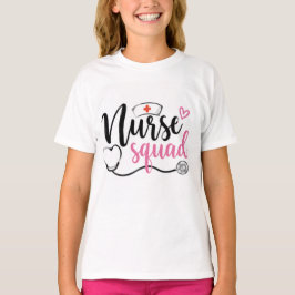 Camiseta Minimalista da Equipe de Enfermagem | Gra