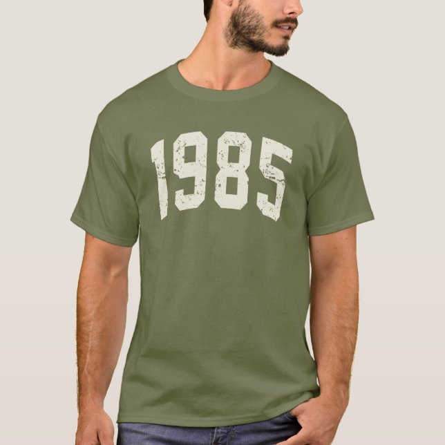 Camiseta minimalista de 1985 | Presente aniversári (Frente)