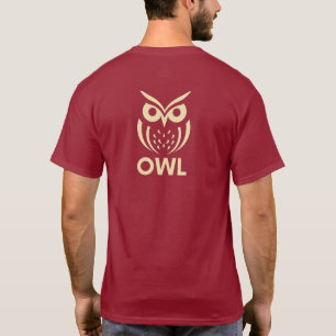 Camiseta Minimalista de Coruja - Geométrica