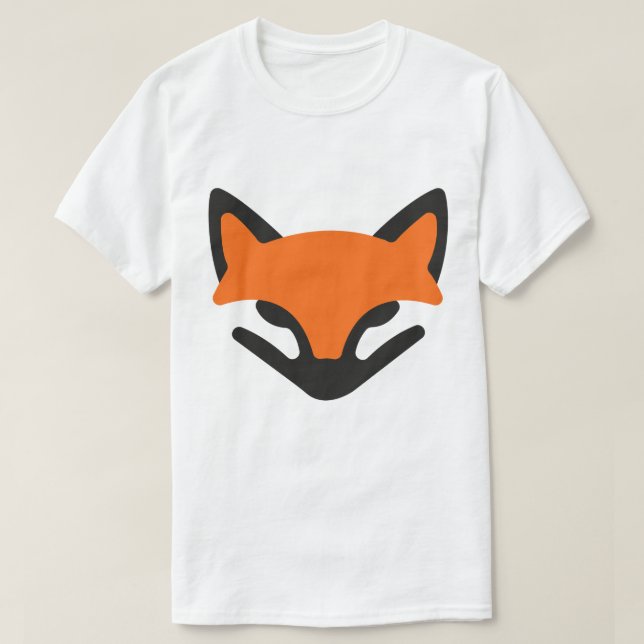 Camiseta Minimalista de Raposa (Frente do Design)