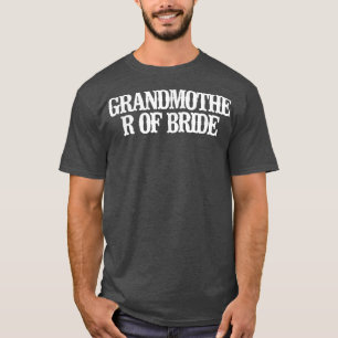Camiseta Minimalista Divertida Avó Da Noiva