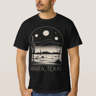 Camiseta Minimalista do Deserto de Marfa Texas Ret