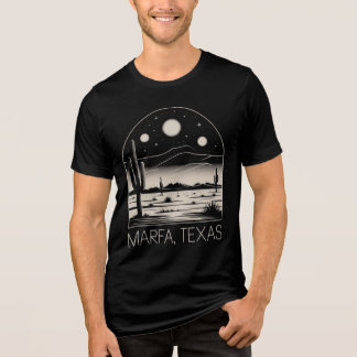 Camiseta Minimalista do Deserto de Marfa Texas Ret