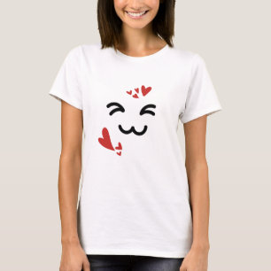 Camiseta Minimalista Kawaii Gato Fofo