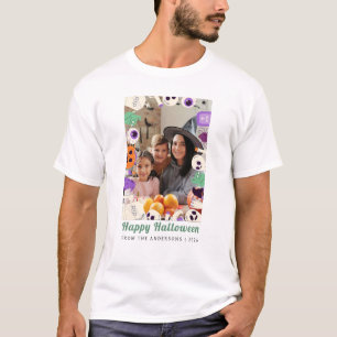 Camiseta Mínimalista Moderno Spooky Feliz Halloween 1 Foto