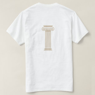 Camiseta Minimalista Nó de Corda Coluna Grega