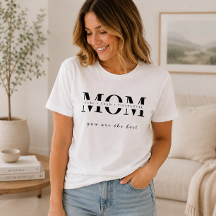 Camiseta Minimalista Nome da Mãe Personalizada