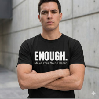 Camiseta Minimalista O SUFICIENTE Faça Sua Voz Ser Ouvida T