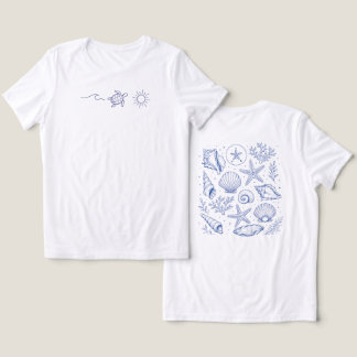 Camiseta Minimalista para Amantes do Oceano