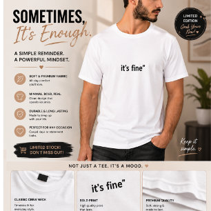 Camiseta Minimalista para Homens Sarcasmo Divert