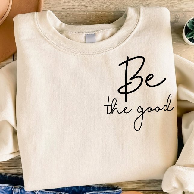 Camiseta Minimalista Seja o Bem Script de Assinatura (Criador carregado)