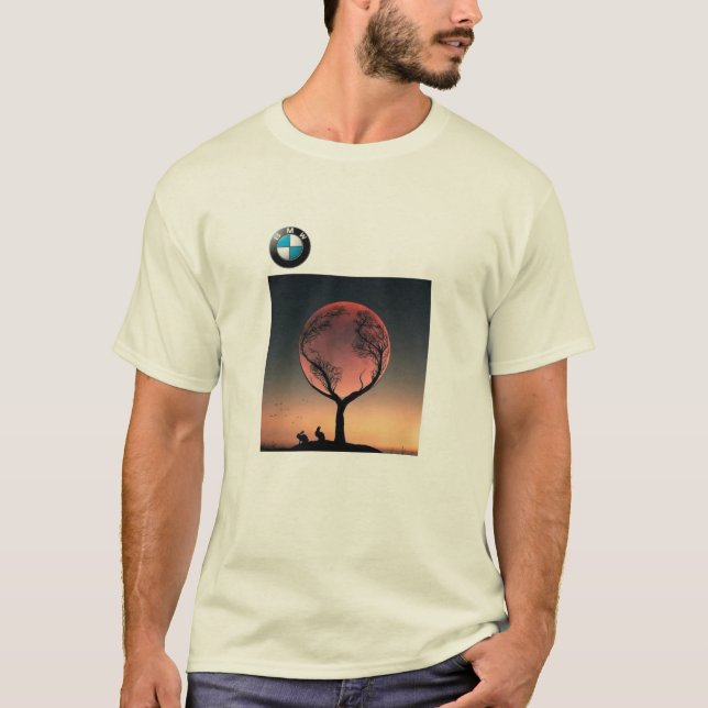 Camiseta Minimalista Sunset Tree (Frente)
