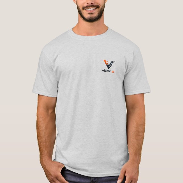 Camiseta Minimalista Viscar AI Tech Logo (Frente)