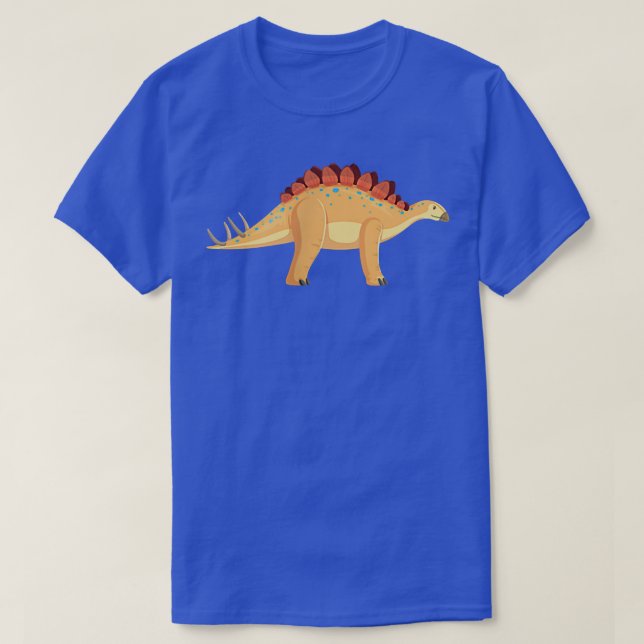 Camiseta Minimalistic BadgeCute Dinosaur Stegosaurus  (Frente do Design)