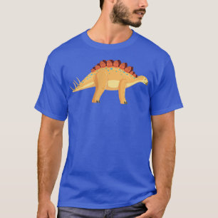 Camiseta Minimalistic BadgeCute Dinosaur Stegosaurus