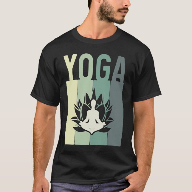 Camiseta Minimalistic Lotus Flower Meditating Yoga (Frente)