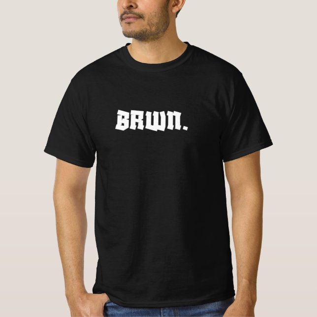 Camiseta Mínimo BRWN. Declaração T-Shirt - Bold Urban S (Frente)