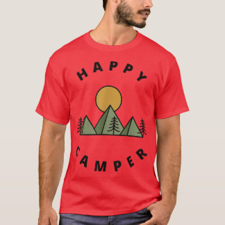 Camiseta Mínimo de Montanhas de Florestas de Campos Felizes