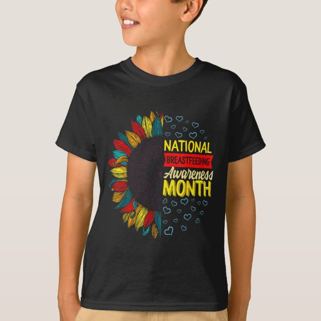 Camiseta Mínimo Mês de Conscientização sobre Amamentação No (Frente)