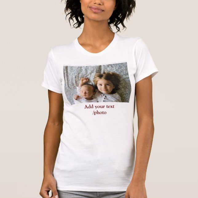 Camiseta Mínimo simples ADICIONAR O TEXTO FOTOGRÁFICO NATAL (Frente)