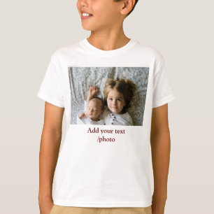 Camiseta Mínimo simples ADICIONE O TEXTO FOTOGRÁFICO     