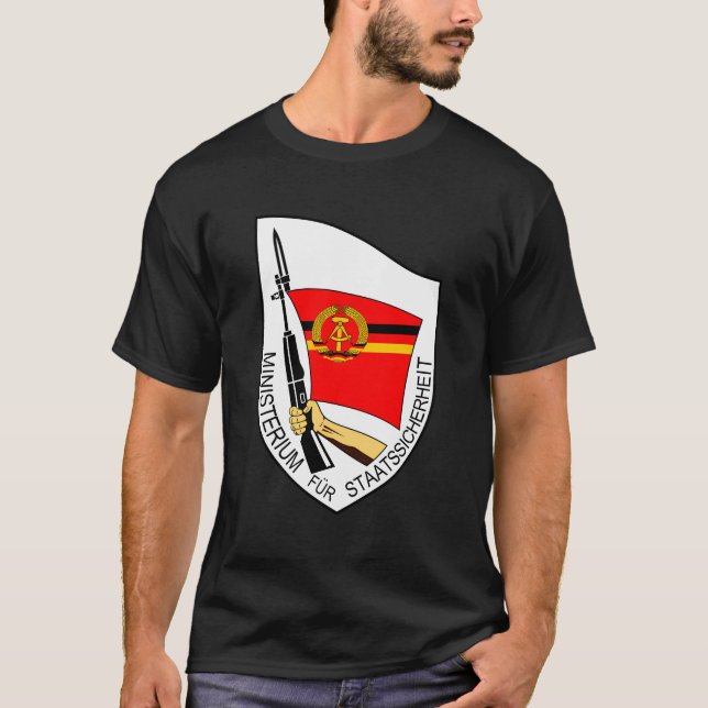 Camiseta Ministério da Segurança Estasi Segurança Alemã (Frente)