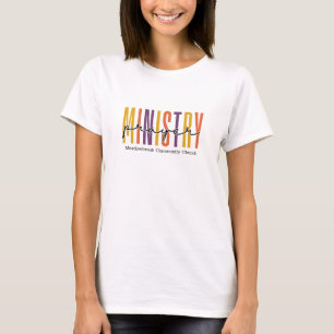 Camiseta Ministério de Oração Cor Neutra Nome Personalizado
