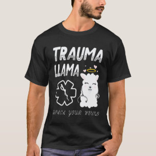 Camiseta Ministério Do Trauma Llama Alpaca Seu Ferimento Ll