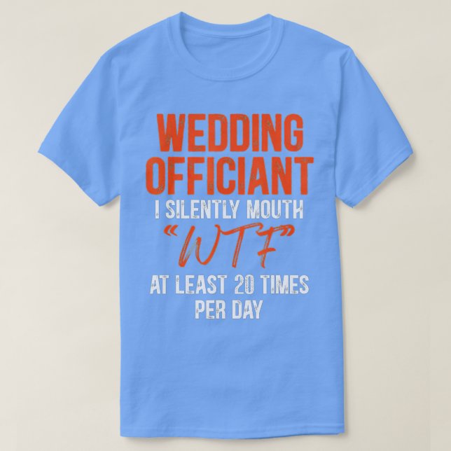 Camiseta Ministro Ordenado da Internet de Casamento Oficial (Frente do Design)