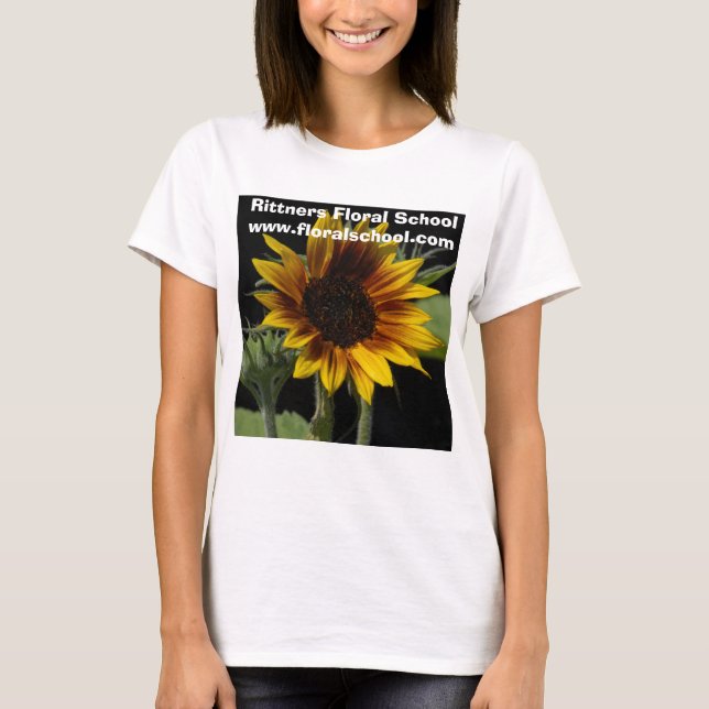 Camiseta Minisunflowerlargereversed2, Sc floral de (Frente)