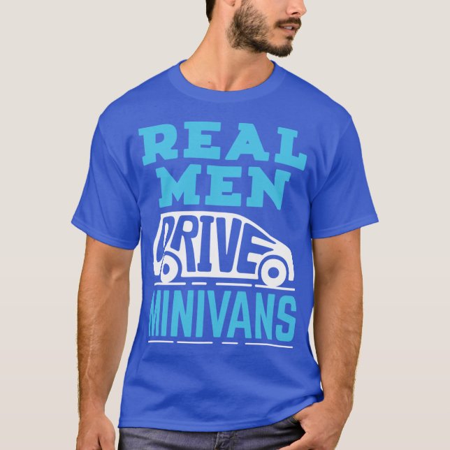 Camiseta Minivan Dad Real Men Drive Minivans family gift fa (Frente)
