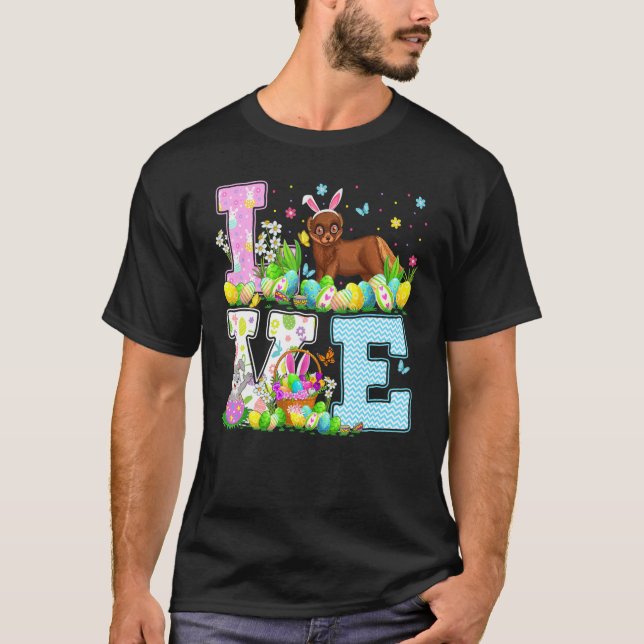 Camiseta Mink Easter Egg Hunt Love Mink, Páscoa Domingo (Frente)