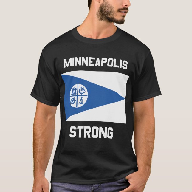 Camiseta Minneapolis Strong Basic Dark T-Shirt (Frente)