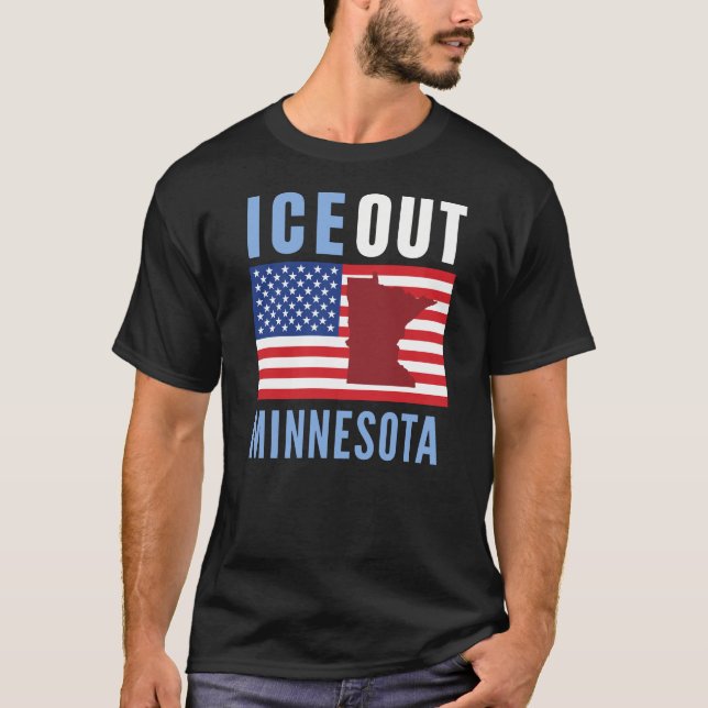 Camiseta Minnesota Anti ICE Trump Protest  (Frente)